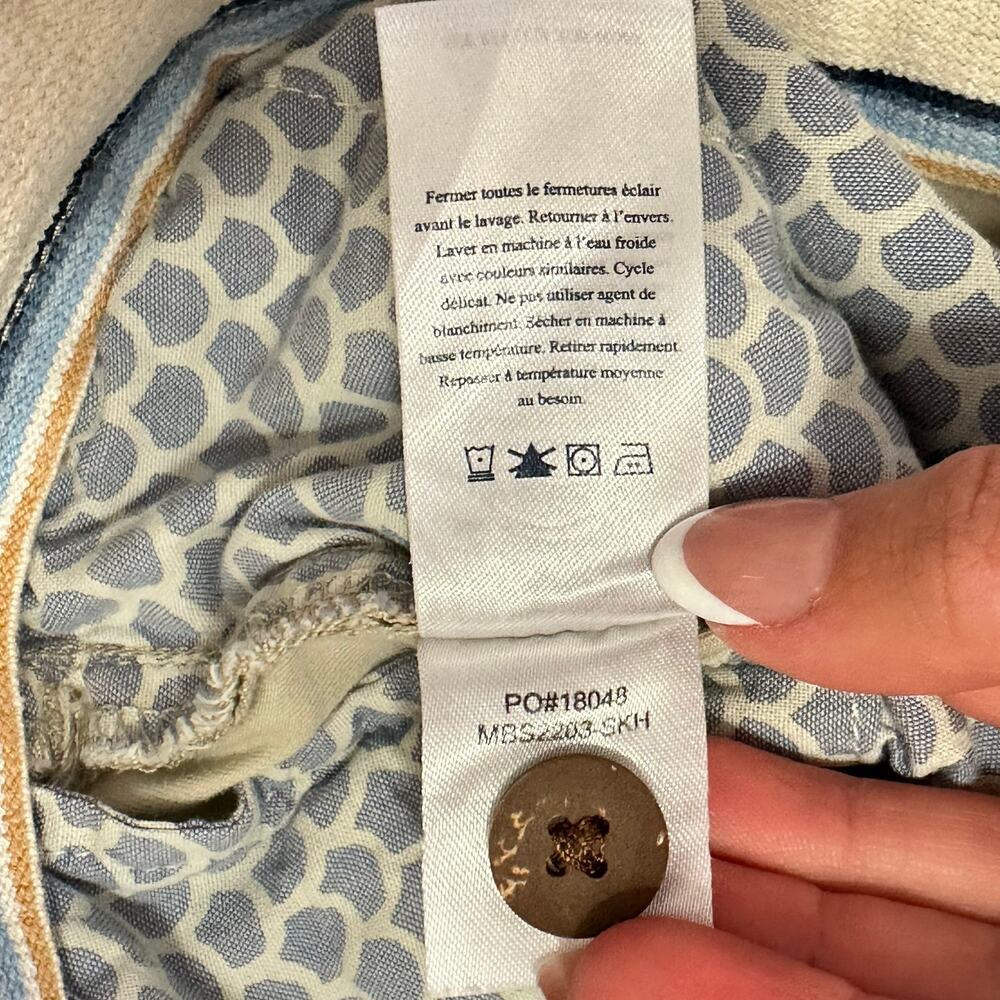 Faherty Island Life Shorts 8" Organic Cotton Tan Khaki Chino MBS2203 Mens Sz 35 - Picture 4 of 10